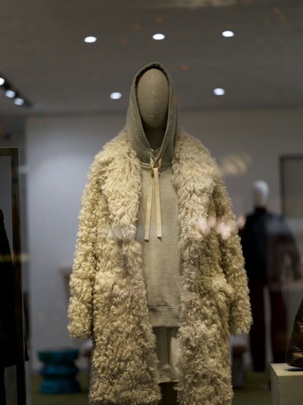 Avant-Garde Sculpted Wool Coat